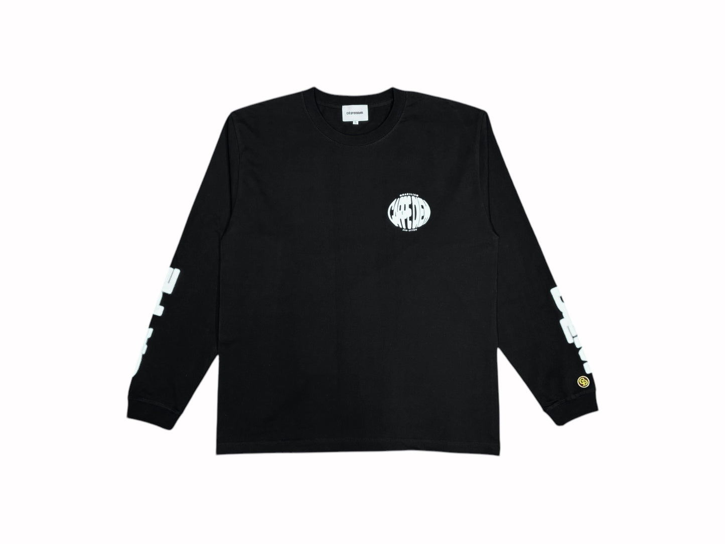 CARPE DIEM Oval Logo L/S T-shirt - Black【Premium】