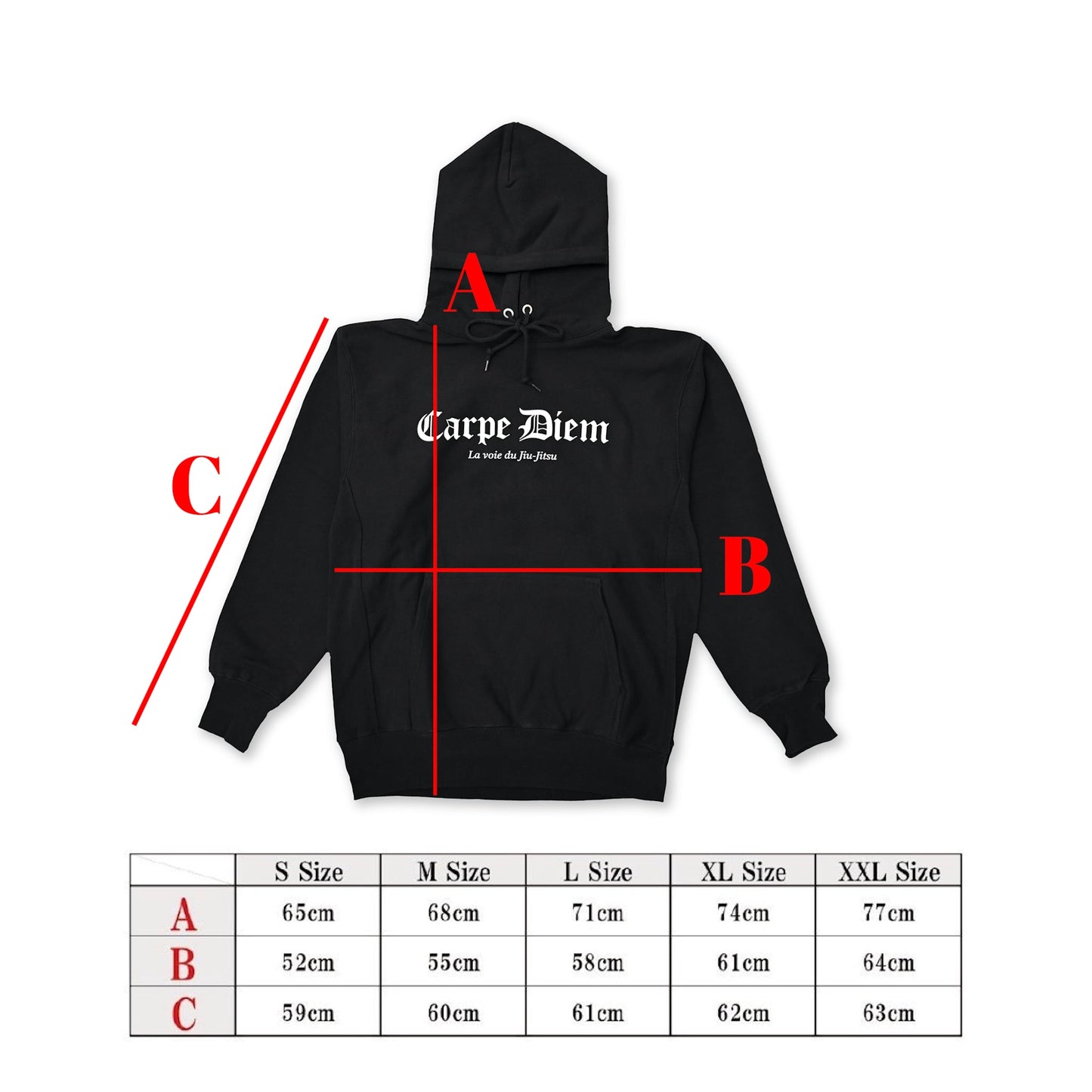 "La voie" Hoodie - Black