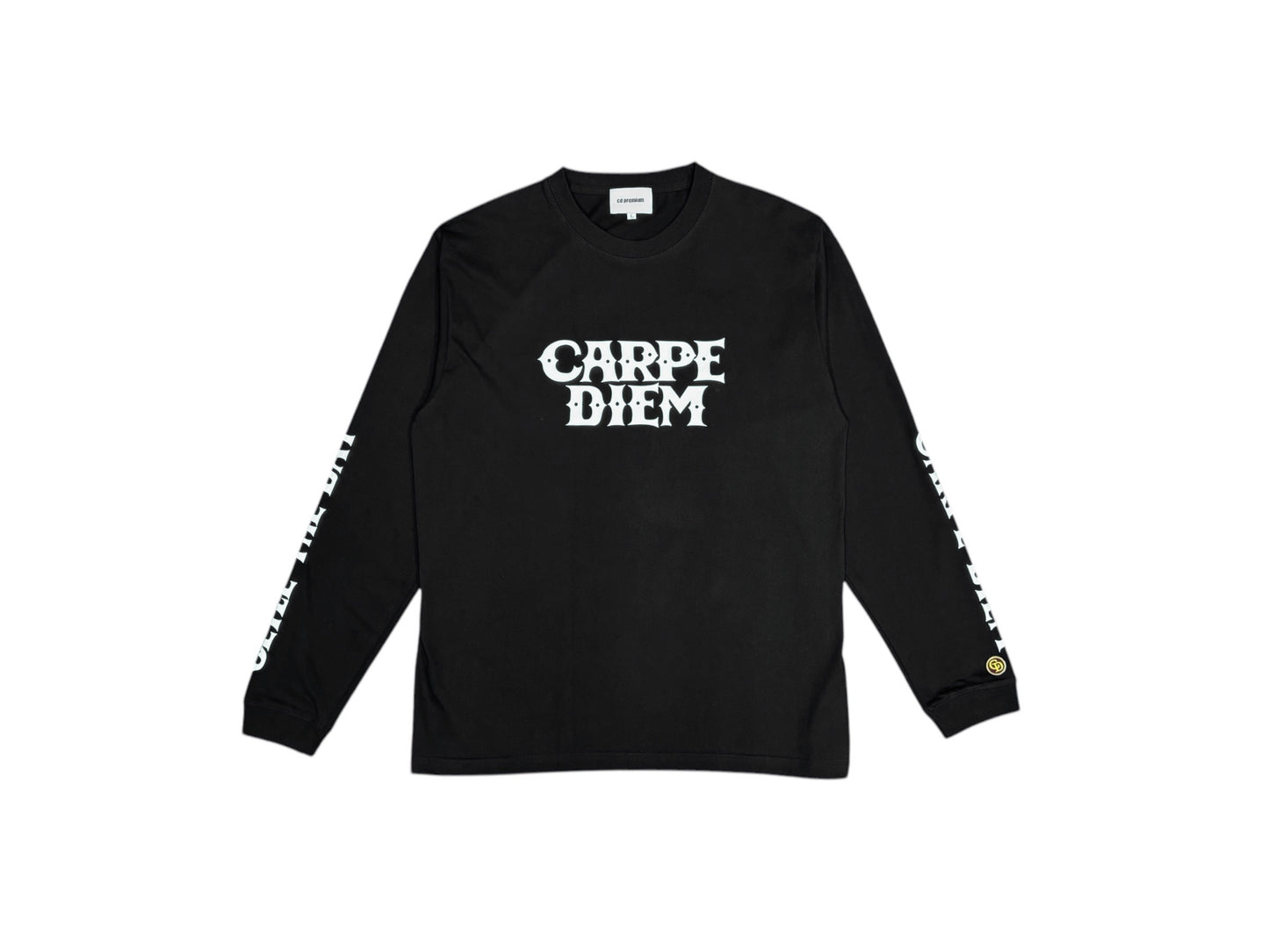 CARPE DIEM Logo L/S T-shirt - Black【Premium】