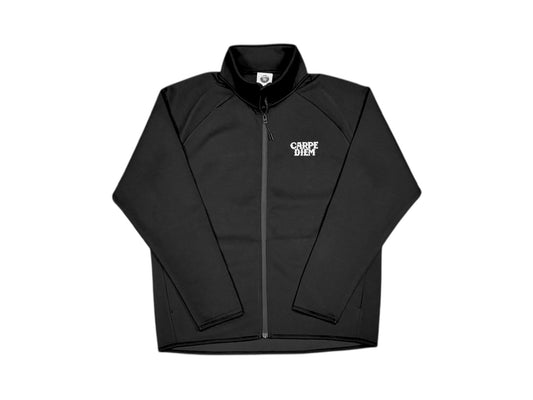 CARPE DIEM EMBROIDERY FULL-ZIP - Black