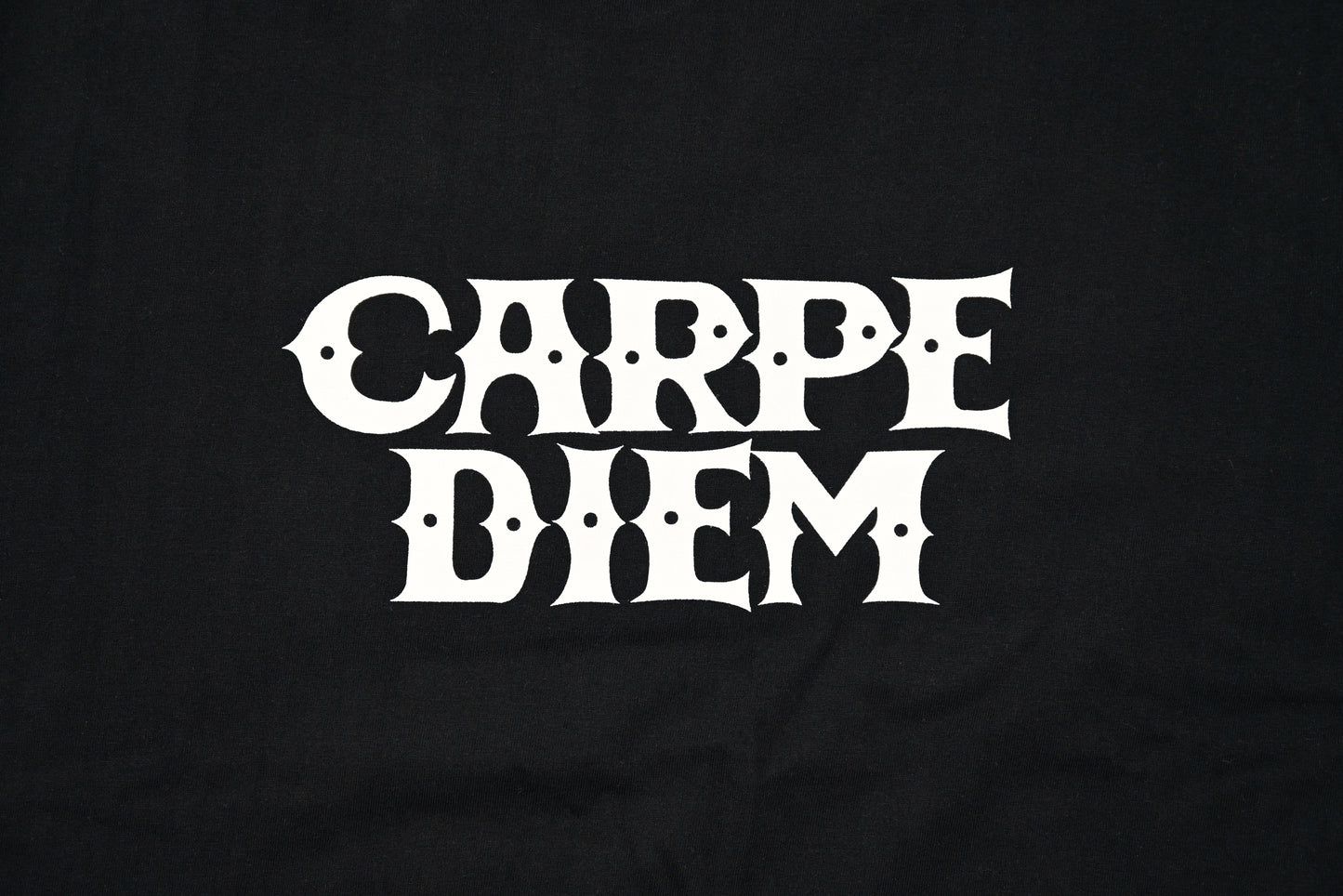 CARPE DIEM Logo L/S T-shirt - Black【Premium】