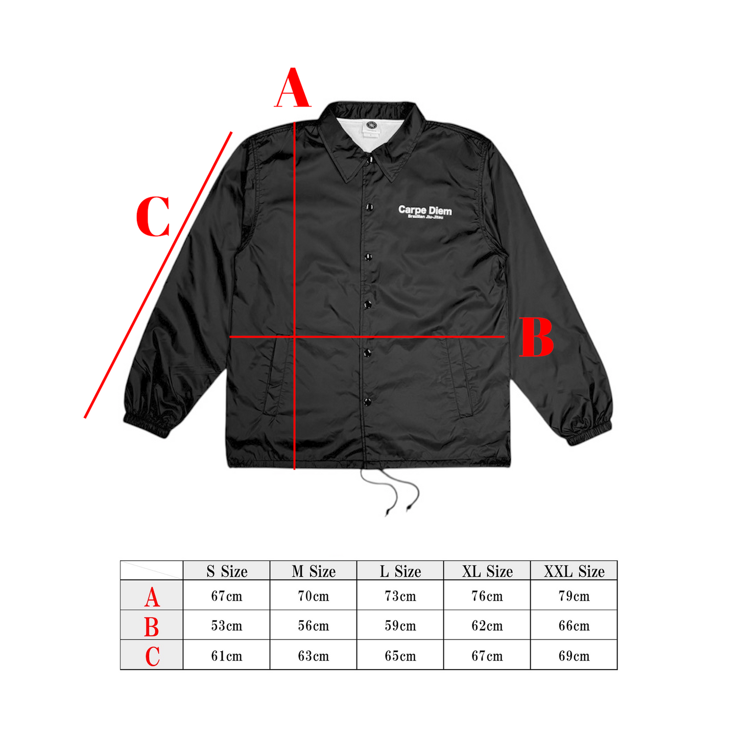 CARPE DIEM COACH JACKET - Black