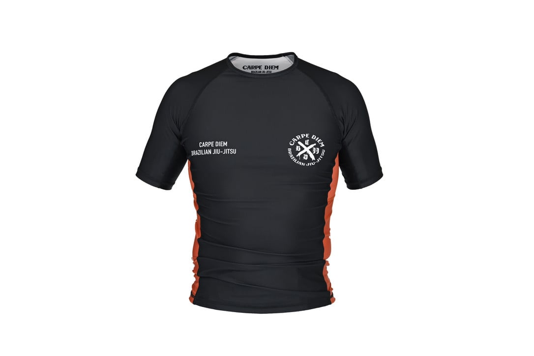 Ranked Rash Guard - Brown (Short Sleeve)