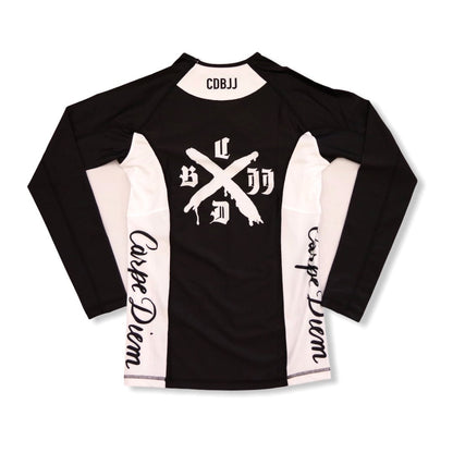 【KIDS】Long Sleeve Rash Guard (Black & White)