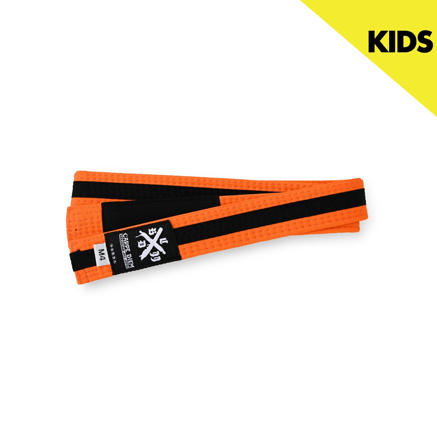 【KIDS】Logo Belt - Orange/Black