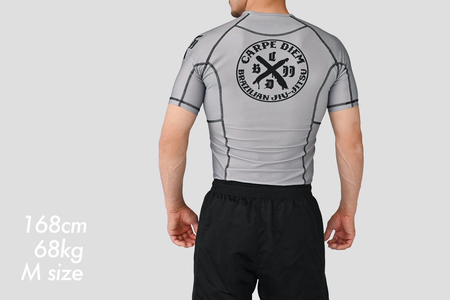 Short Sleeve Rash Guard - Gray