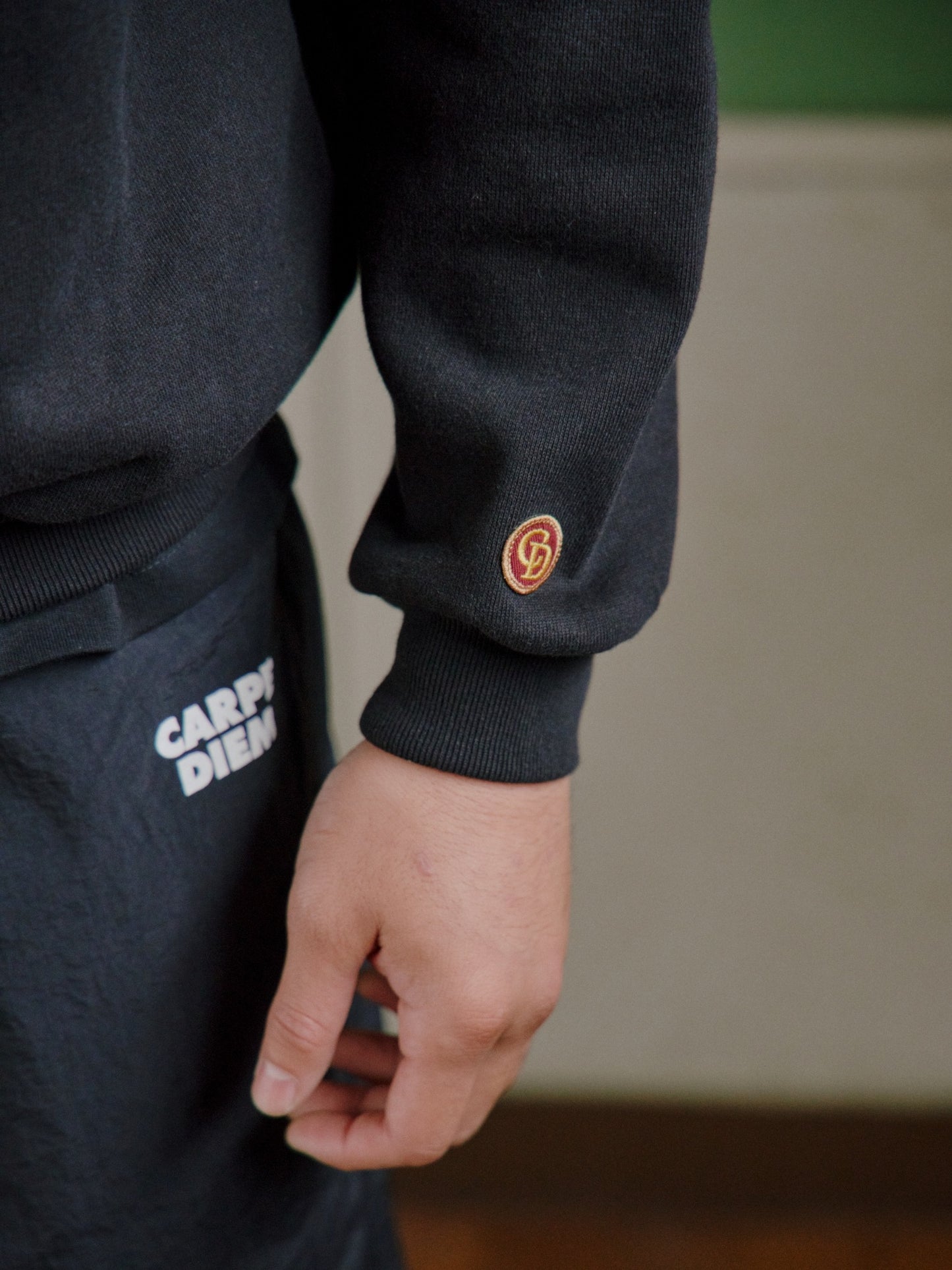 CARPE DIEM HEAVY SWEAT - Black【Premium】