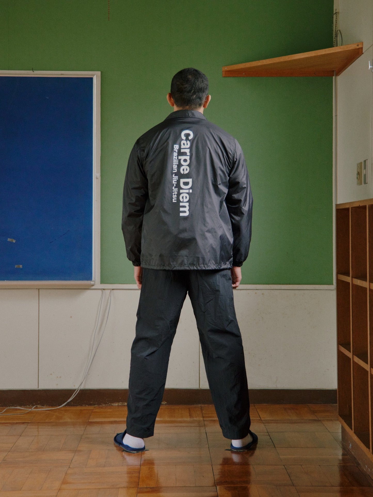 CARPE DIEM COACH JACKET - Black