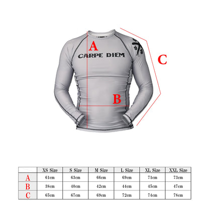 Long Sleeve Rash Guard - Gray