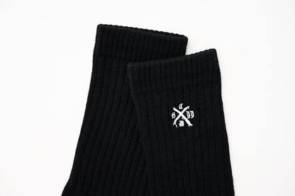 CREW SOCKS - Black 『NEW』