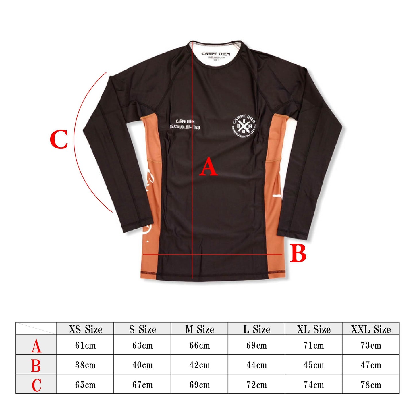 Ranked Rash Guard - Brown (Long Sleeve)