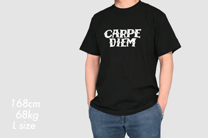 CARPE DIEM T-shirt - Black【Premium】