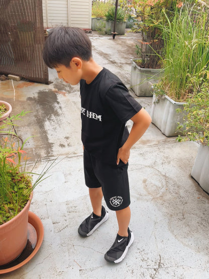 [KIDS] Logo Sweatshorts - Black [CD Standard]