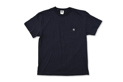 Embroidery logo pocket-T-shirt - Navy