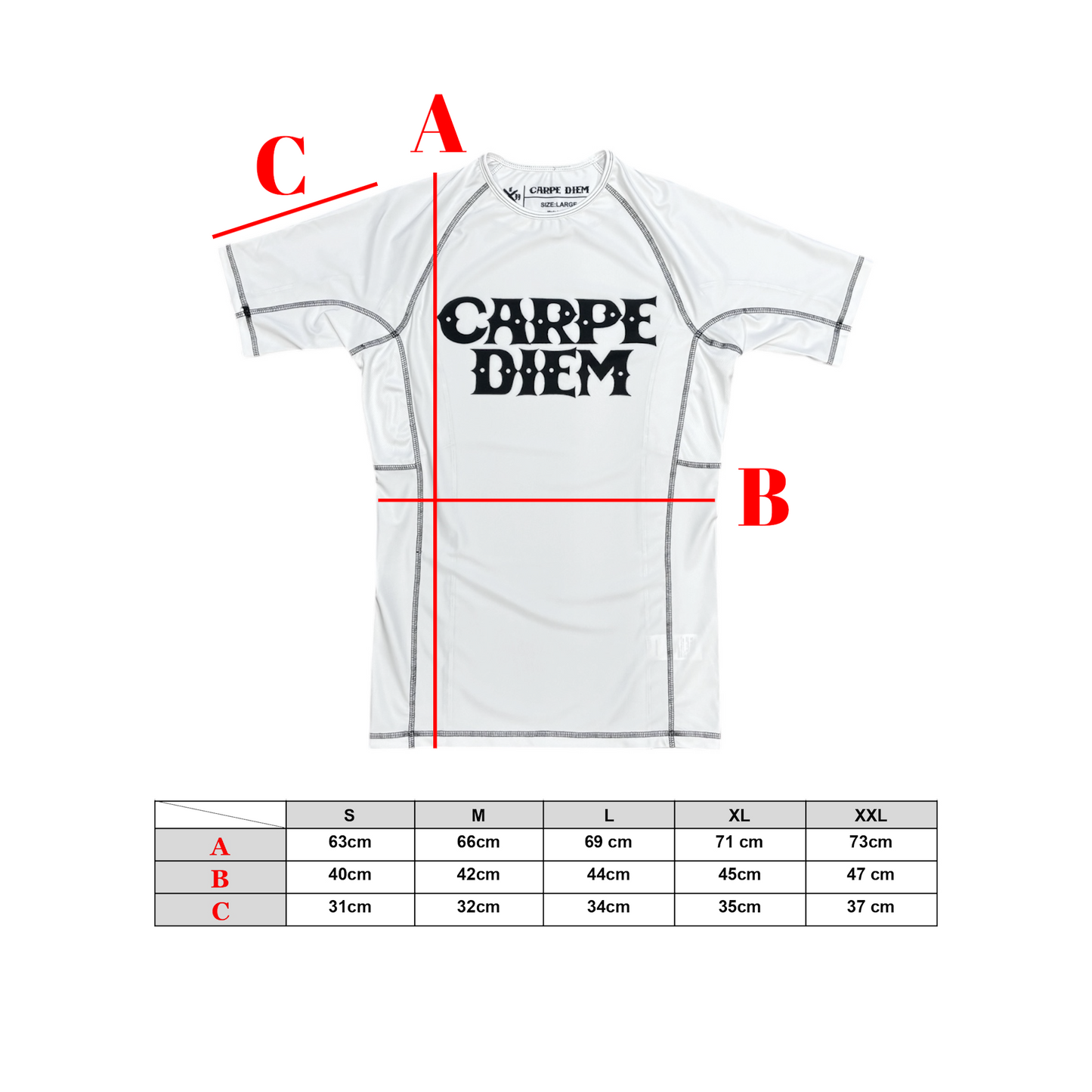 CARPE DIEM Rash Guard - White