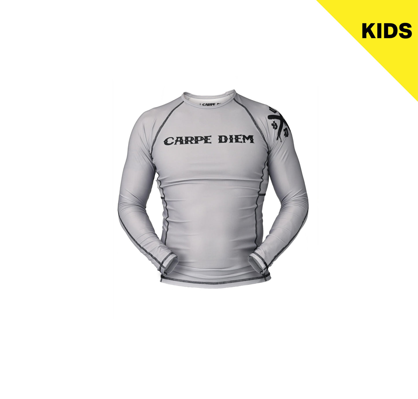 【KIDS】Long Sleeve Rash Guard - Gray