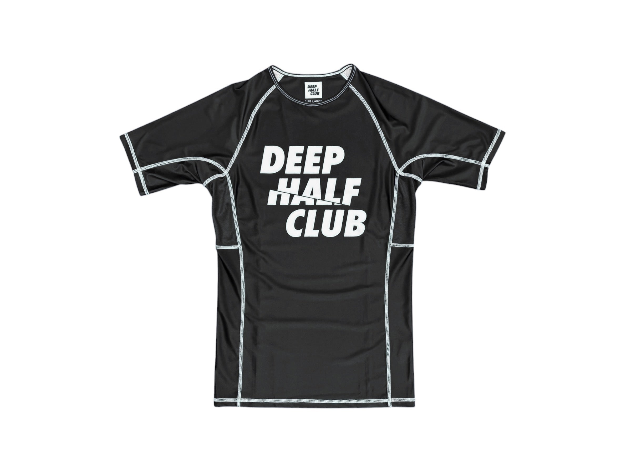 2026年6月12日12:00販売開始】DEEP HALF CULB Rash Guard - Black