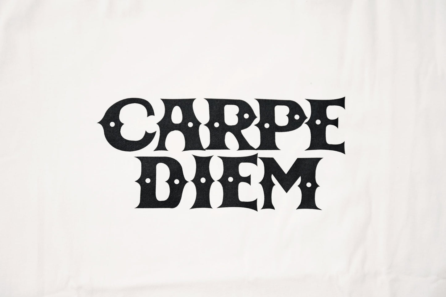 CARPE DIEM T-shirt - White【Premium】