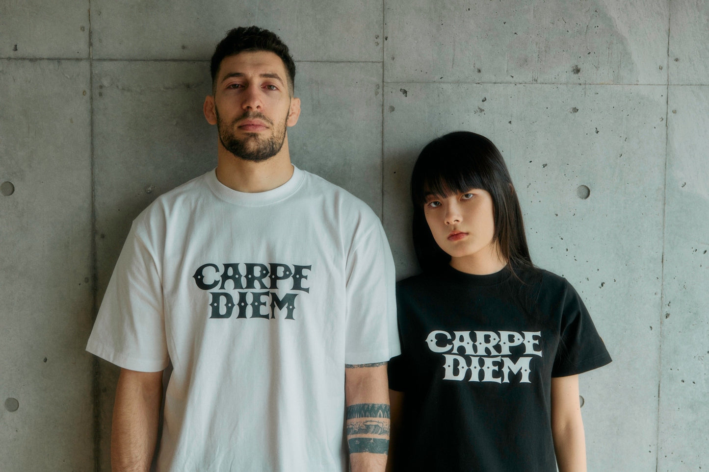 CARPE DIEM T-shirt - White【Premium】