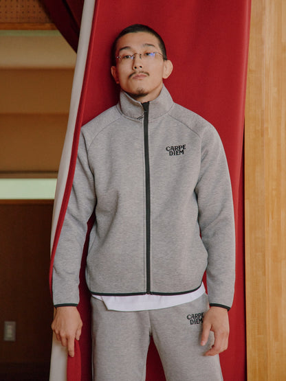 CARPE DIEM EMBROIDERY FULL-ZIP - Gray
