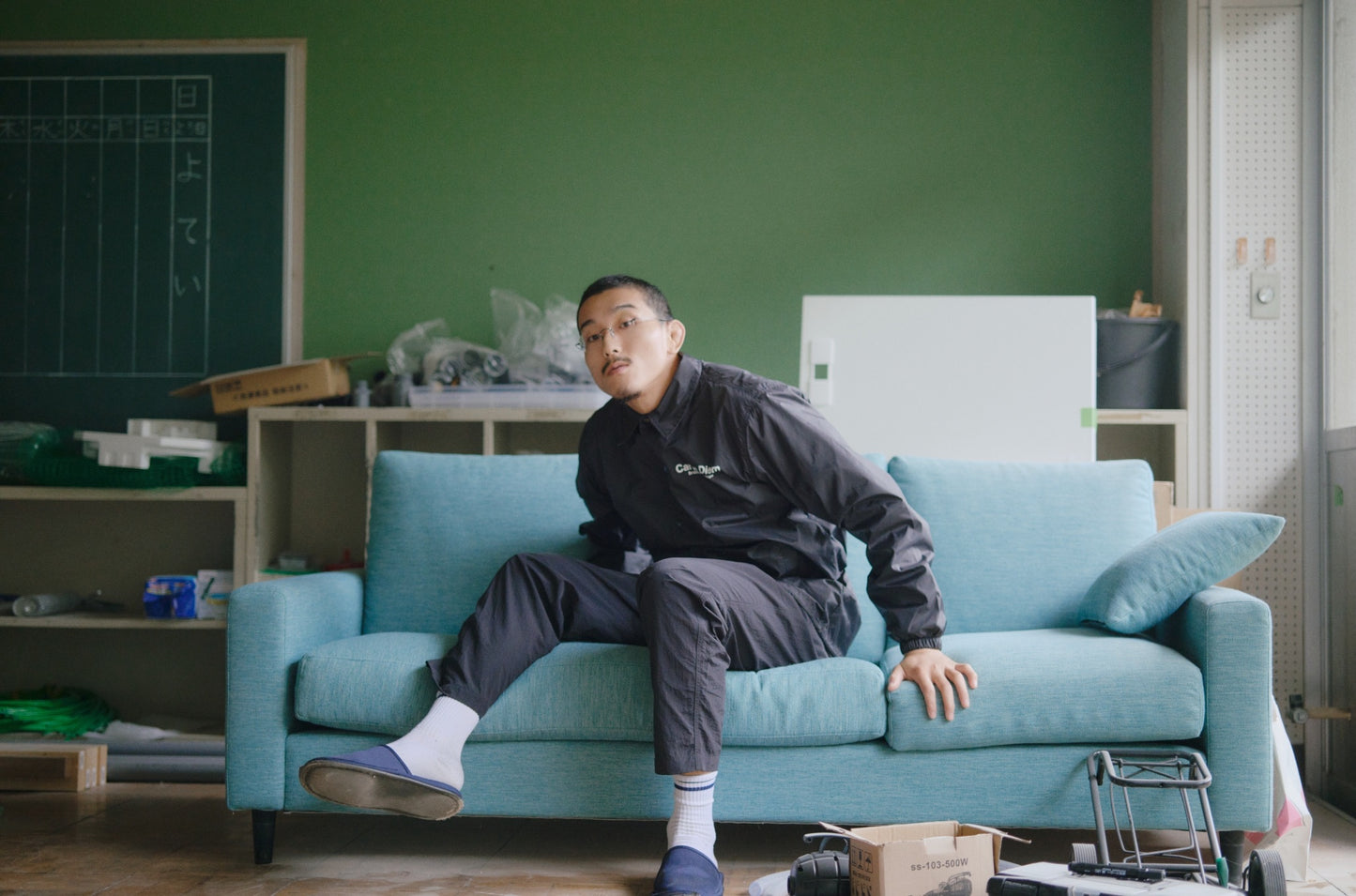 CARPE DIEM COACH JACKET - Black