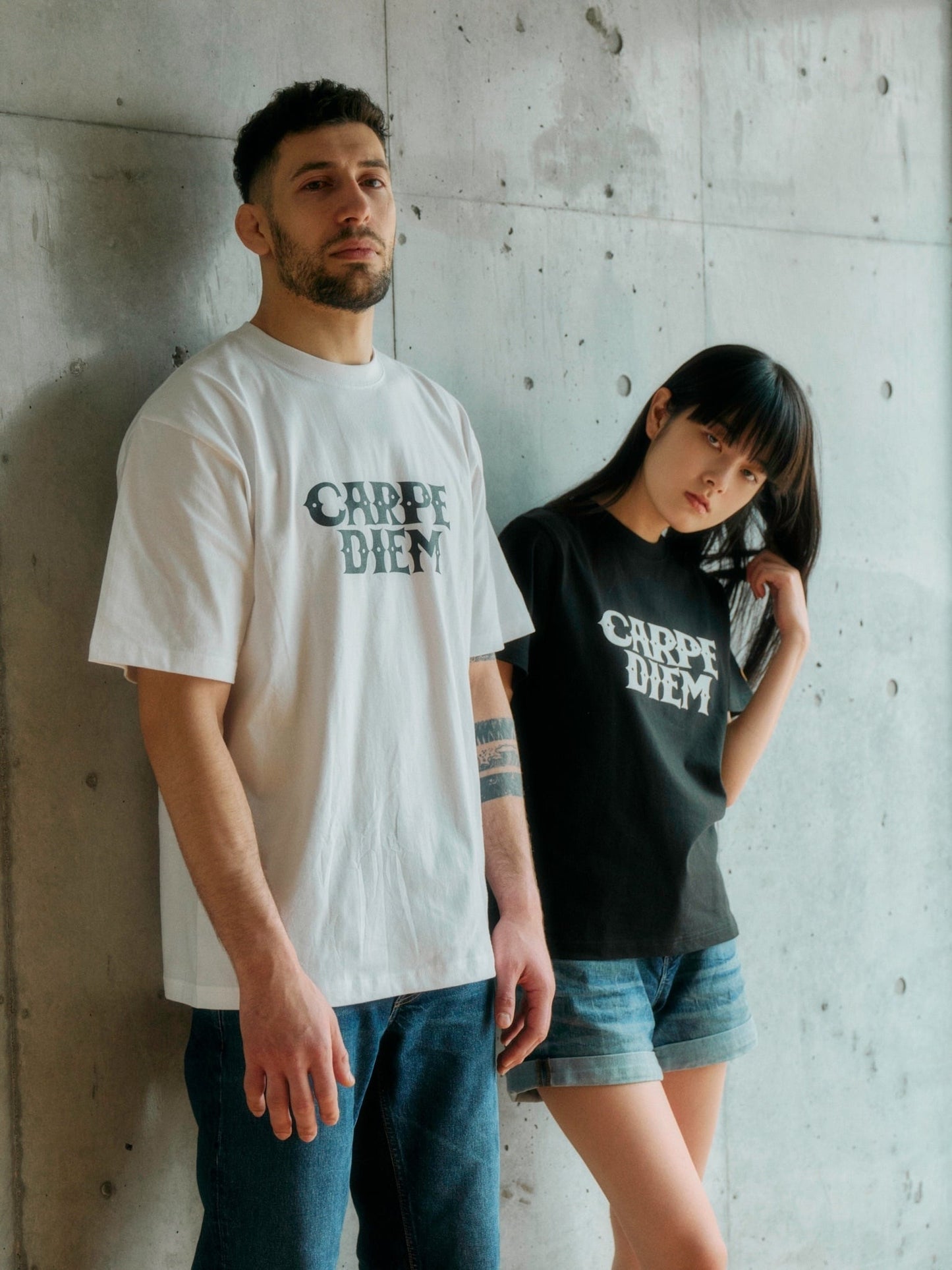 CARPE DIEM T-shirt - White【Premium】