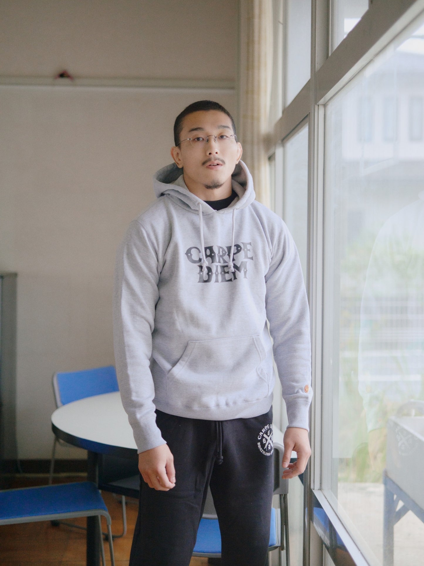 CARPE DIEM Premium Hoodie - Gray【Premium】