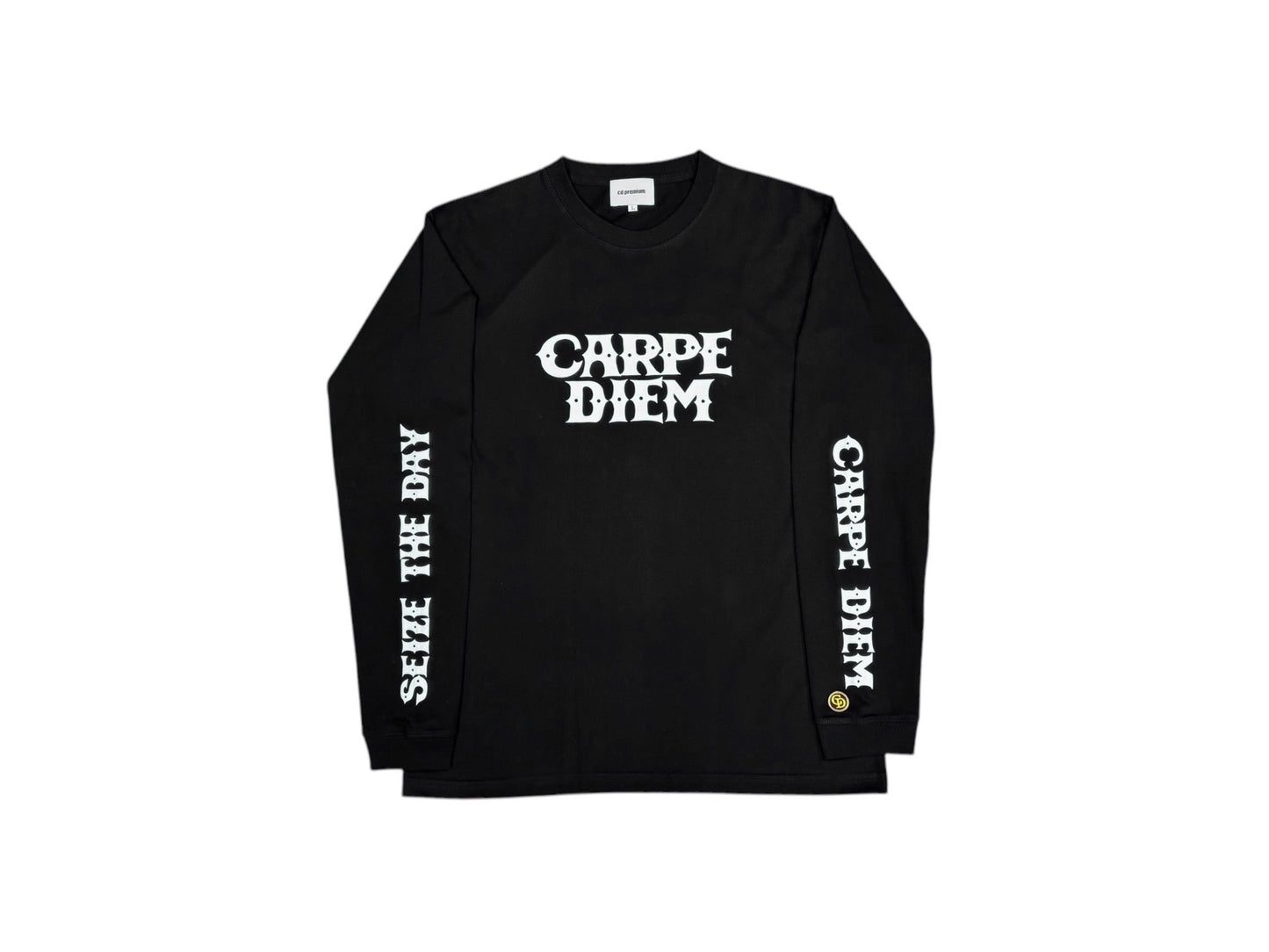 CARPE DIEM Logo L/S T-shirt - Black【Premium】
