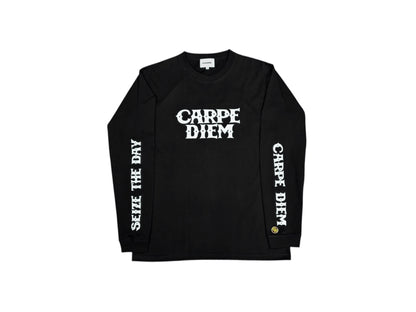 CARPE DIEM Logo L/S T-shirt - Black【Premium】