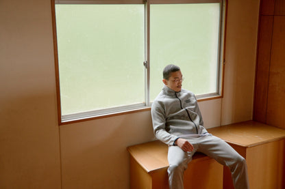 CARPE DIEM EMBROIDERY FULL-ZIP - Gray