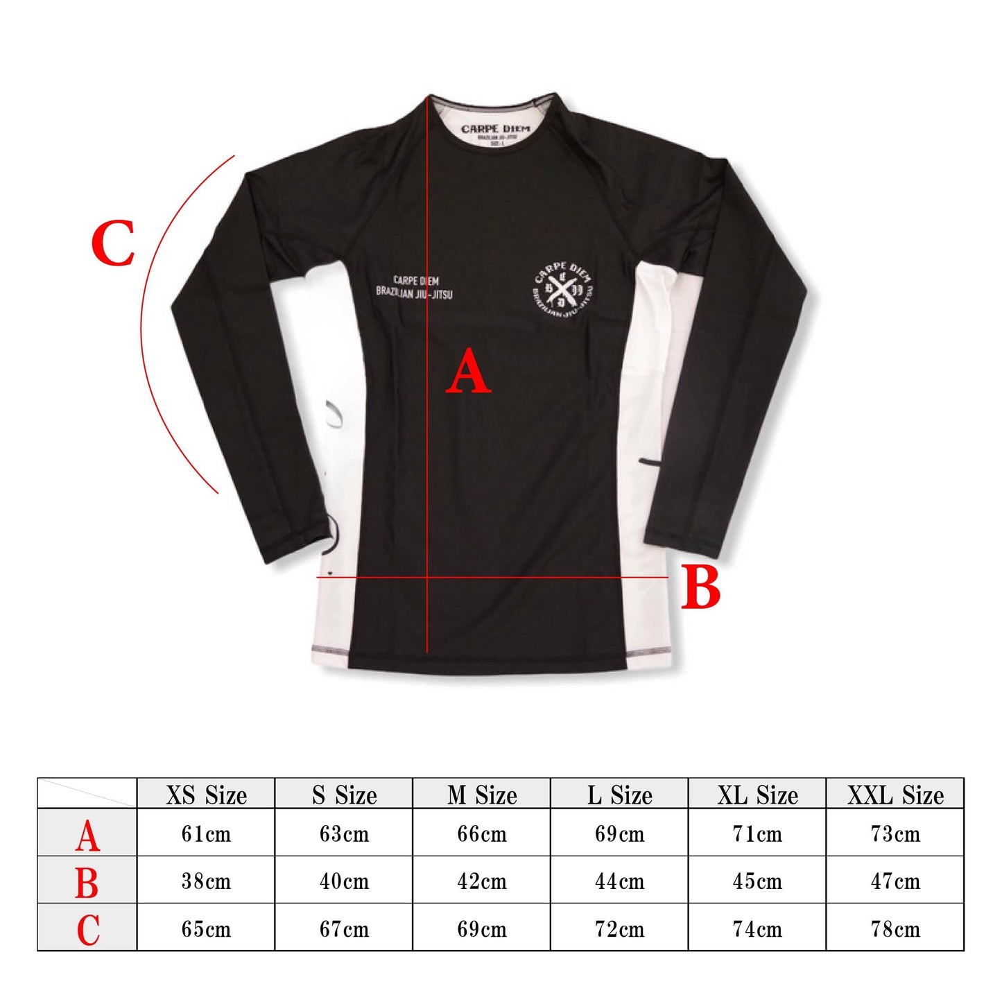 Ranked Rash Guard - White (Long Sleeve)