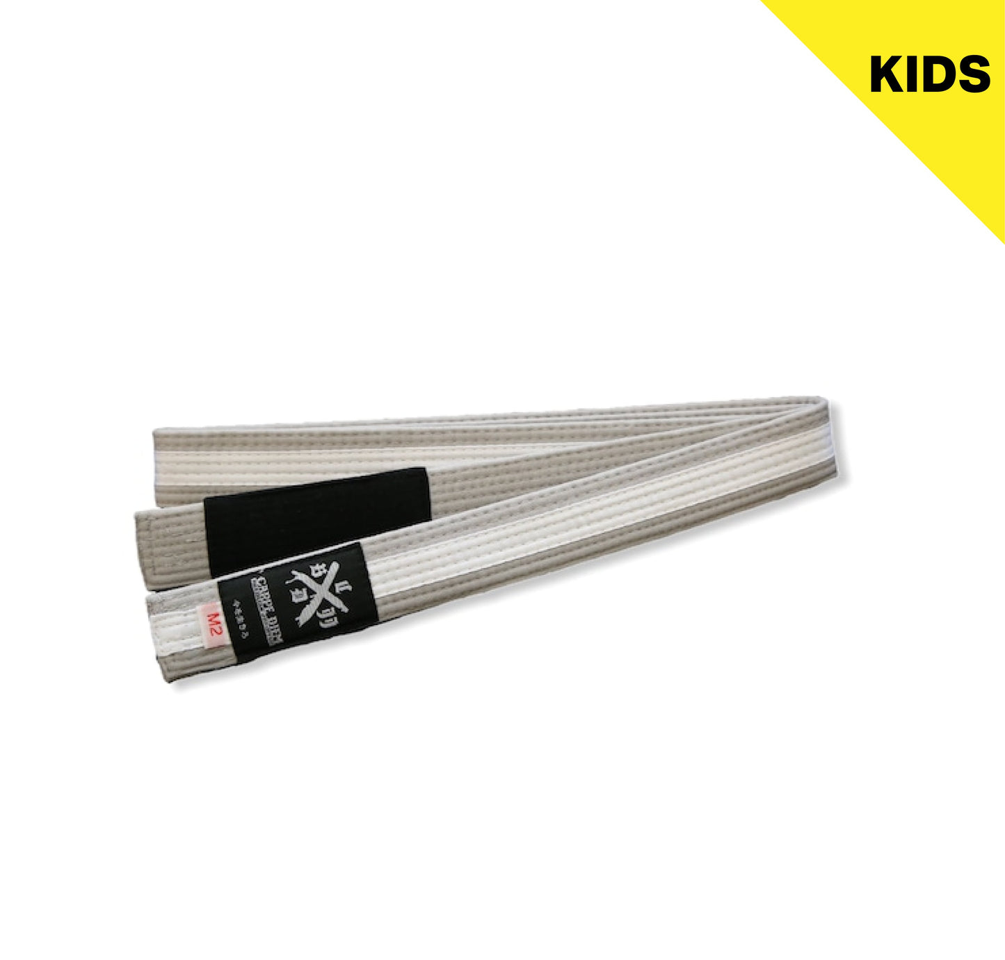 【KIDS】Logo Belt - Gray/White