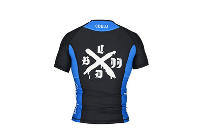 Ranked Rash Guard - Blue (Short Sleeve)