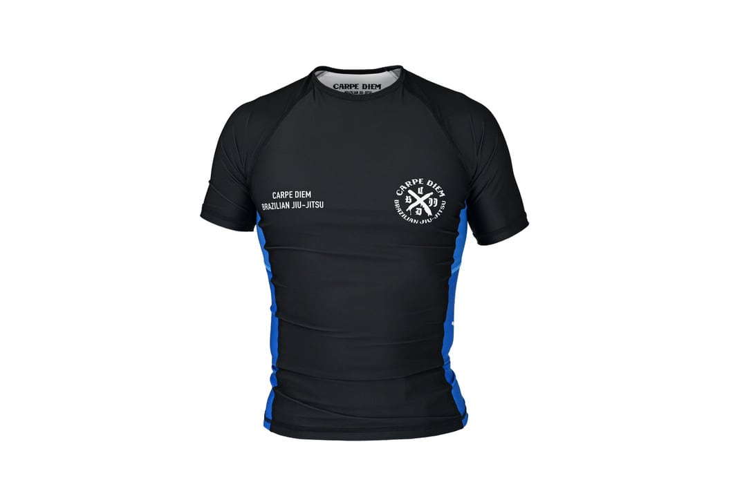 Ranked Rash Guard - Blue (Short Sleeve)