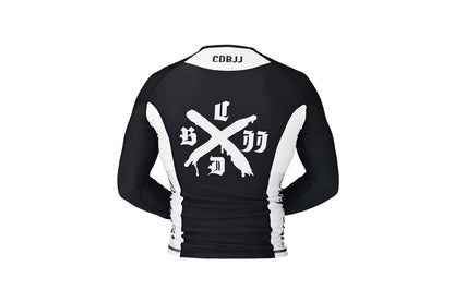 Ranked Rash Guard - White (Long Sleeve)