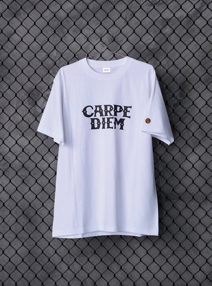 CARPE DIEM T-shirt - White【Premium】