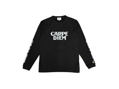 CARPE DIEM Logo L/S T-shirt - Black【Premium】