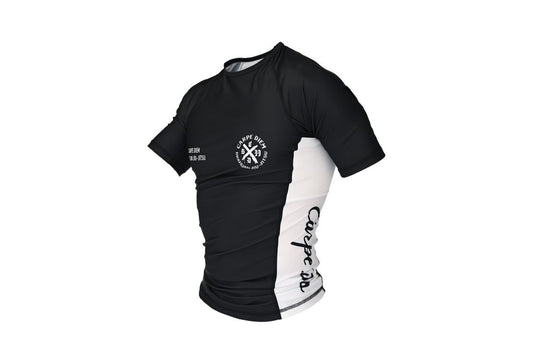 Ranked Rash Guard - White (Short Sleeve)