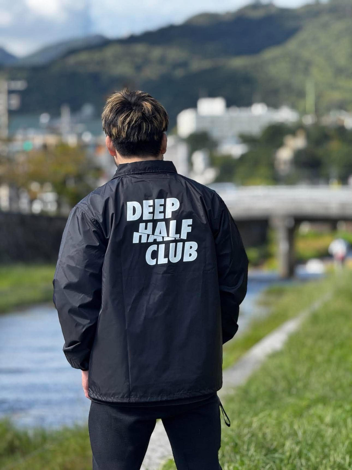 DEEP HALF CLUB Coach Jacket  - Black