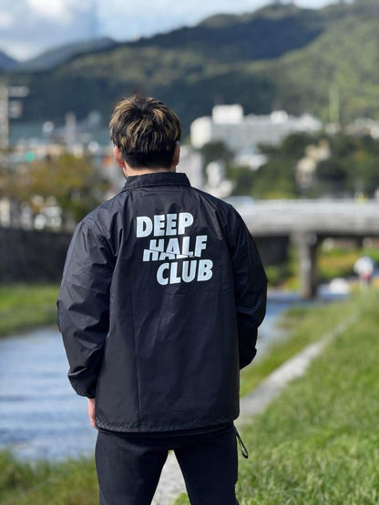 DEEP HALF CLUB Coach Jacket  - Black