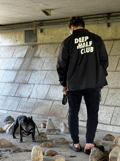 DEEP HALF CLUB Coach Jacket  - Black