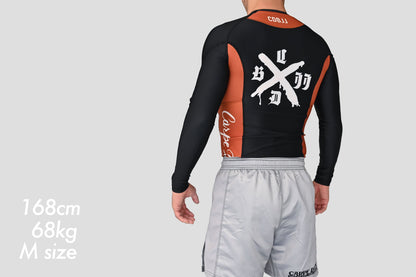 Ranked Rash Guard - Brown (Long Sleeve)