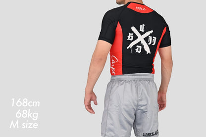 Ranked Rash Guard - Black (Short Sleeve)