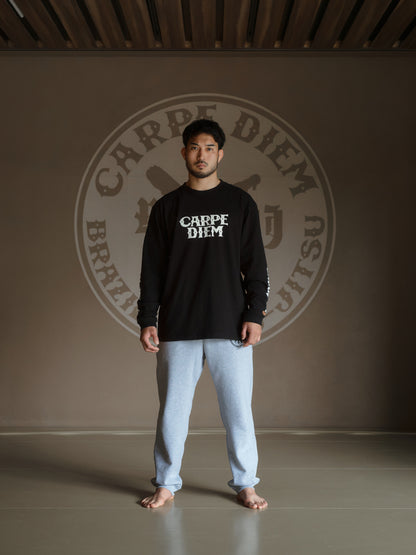 CARPE DIEM Logo L/S T-shirt - Black【Premium】