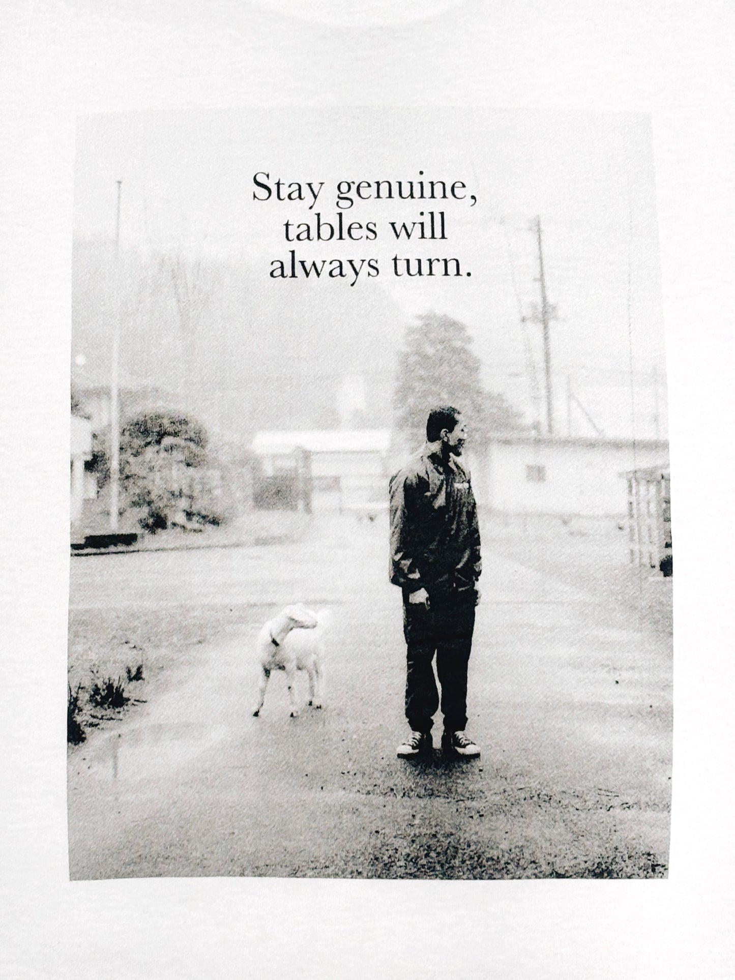 STAY GENUINE TEE - White