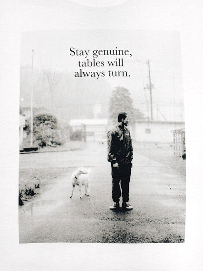 STAY GENUINE TEE - White