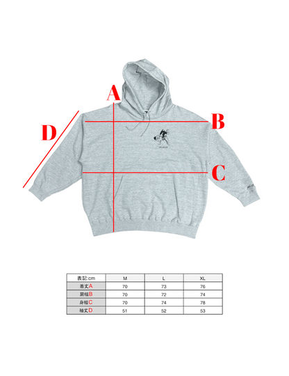 BJJ Illustrated Hoodie - Grey