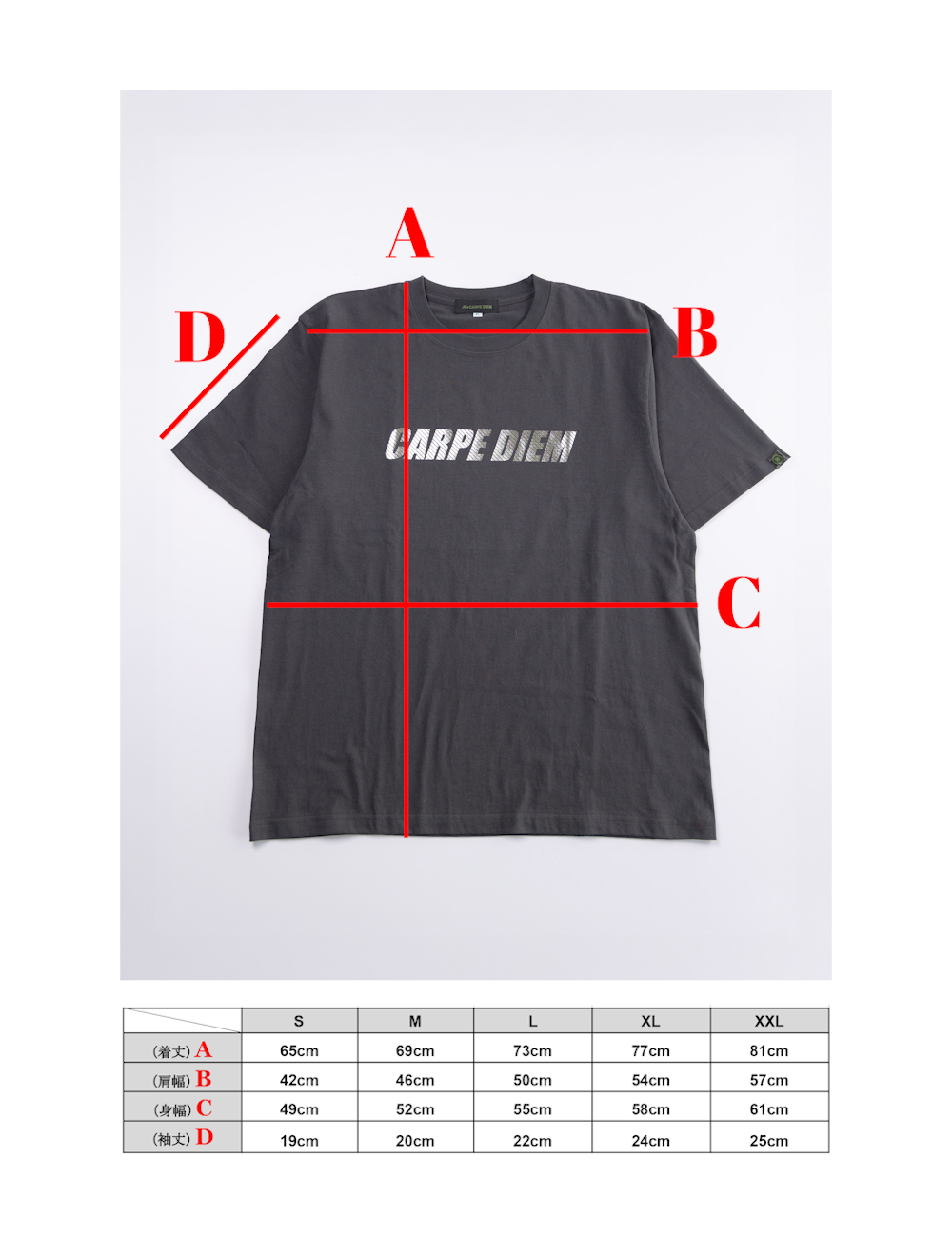 【JH+CARPE DIEM】FOIL PRINT T-SHIRTS