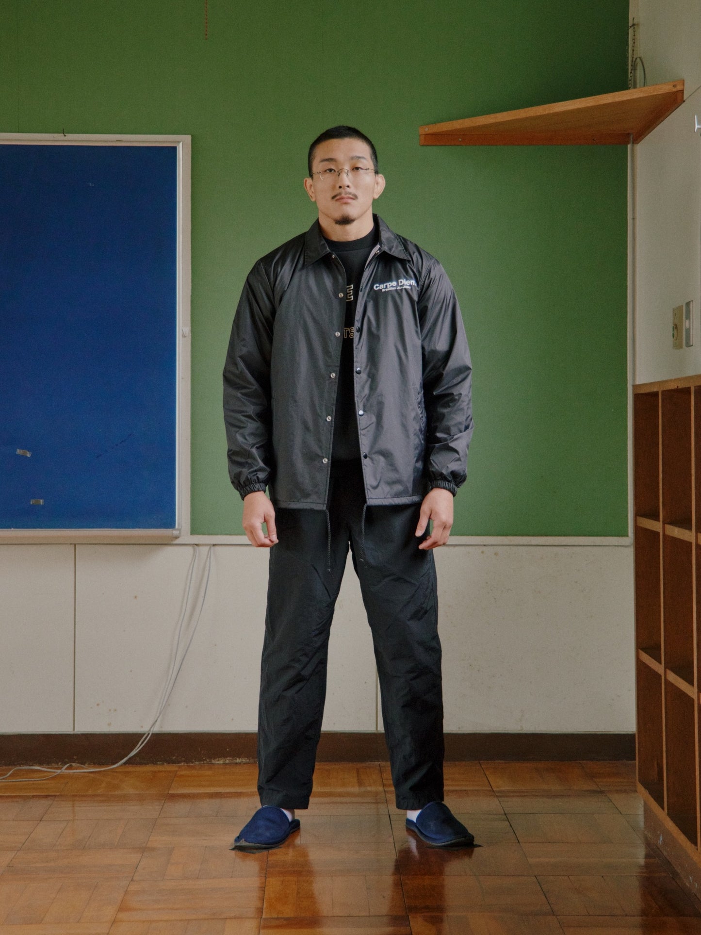 CARPE DIEM COACH JACKET - Black