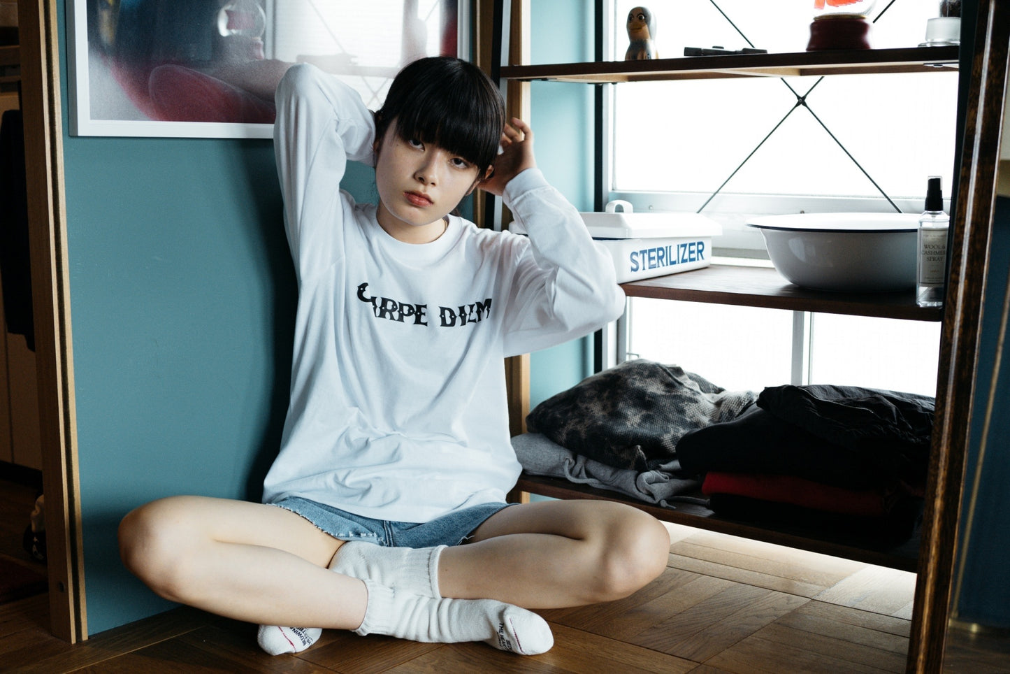 Logo Long-Sleeve T-shirt - White【CD Standard】
